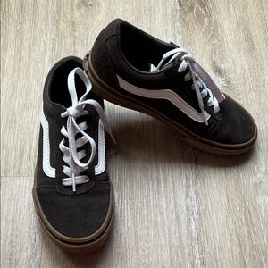 Brown and White Vans Sneakers for boys